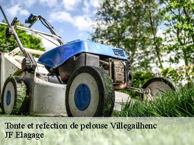 Tonte et refection de pelouse  villegailhenc-11600 JF Elagage